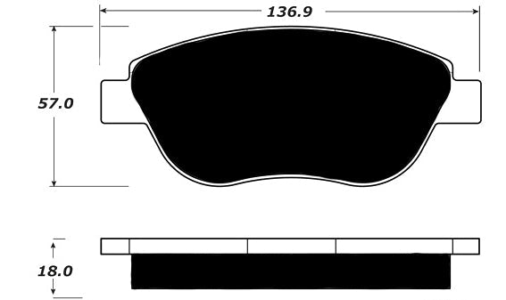 Porterfield Brake Pads for 2008 FIAT Grande Punto