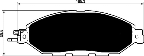 Porterfield Brake Pads for 2017 NISSAN MURANO