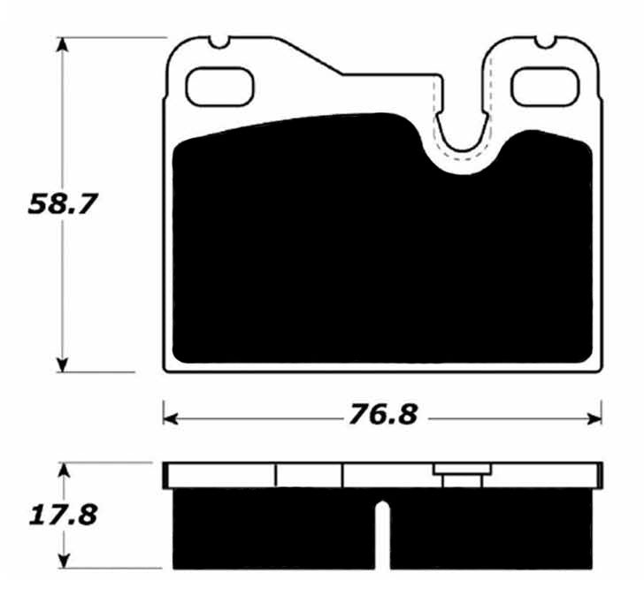 Porterfield Brake Pads for 1983 PORSCHE 928
