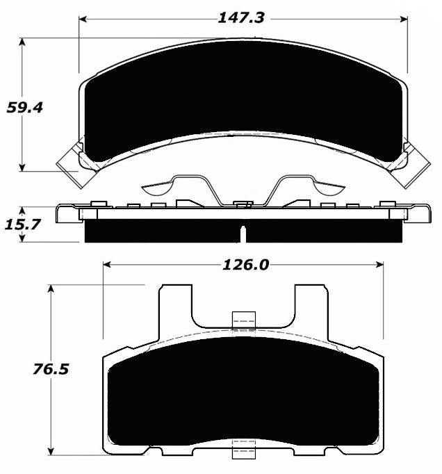 Porterfield Brake Pads for 1999 DODGE RAM 1500 4WD