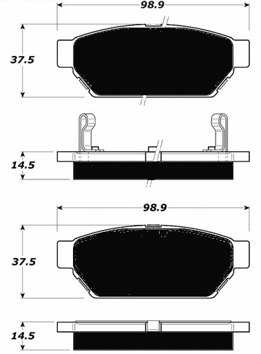 Porterfield Brake Pads for 1996 MITSUBISHI Mirage