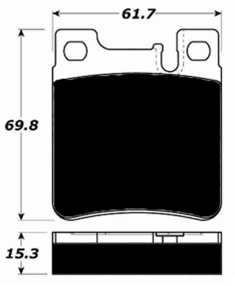 Porterfield Brake Pads for 1992 MERCEDES-BENZ 500SEC