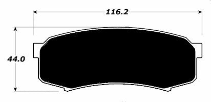 Porterfield Brake Pads for 2001 TOYOTA SEQUOIA w/Original F/Caliper