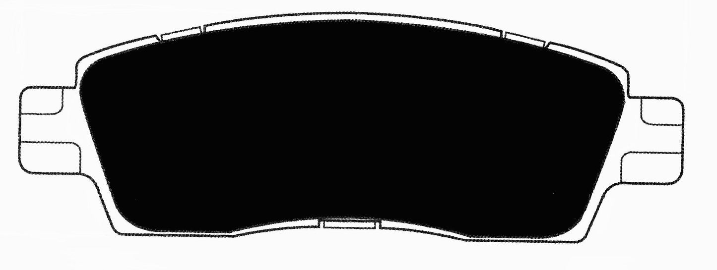 Porterfield Brake Pads for 2008 CHEVROLET TRAILBLAZER