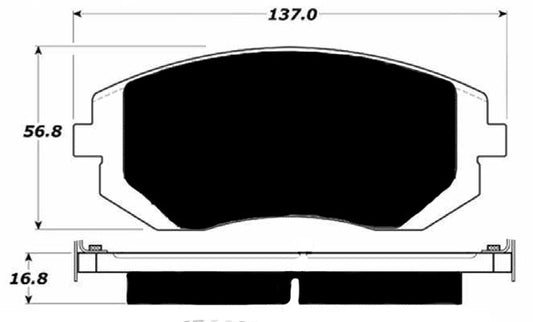 Porterfield Brake Pads for 2002 SUBARU LEGACY SEDAN GT Sport Suspension