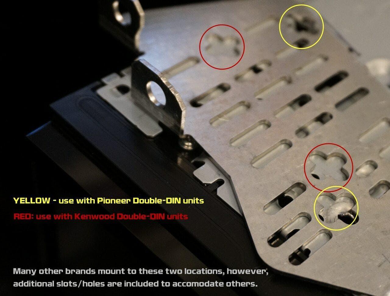 ZSPEC Double-DIN Radio Brackets for '90-99 Nissan 300zx Z32, fits LHD & RHD