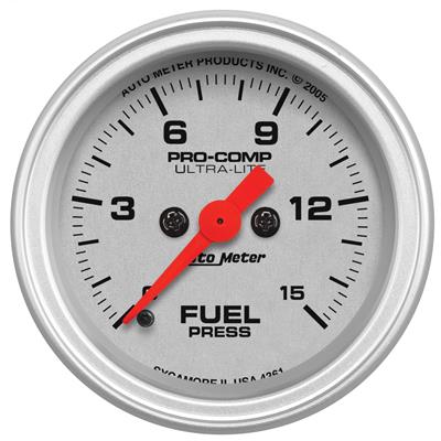TD GAUG FUEL PRESSURE 2 1/16