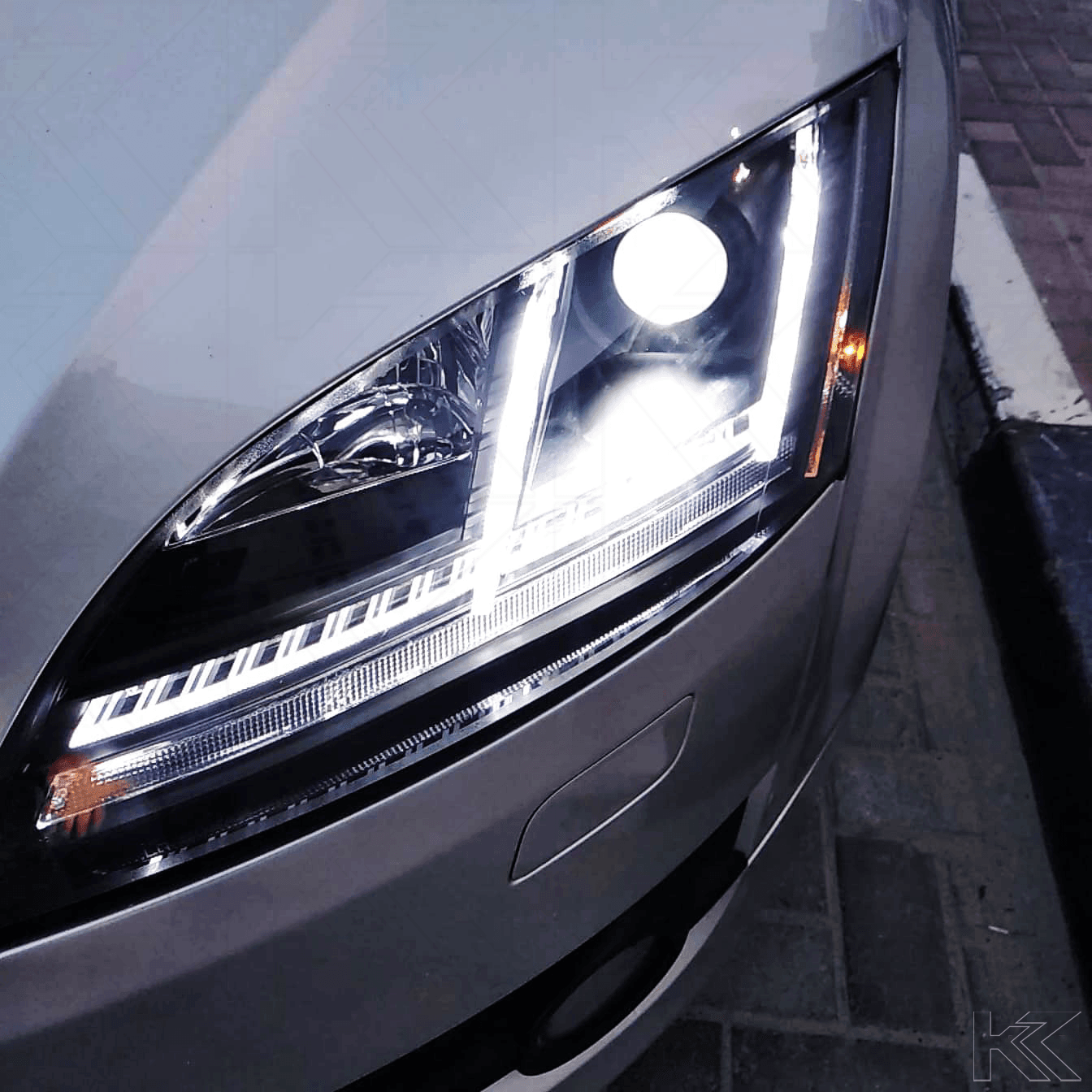 Audi TT 8J Chrome Daylight LED Parking Light Headlights (2006-2011)