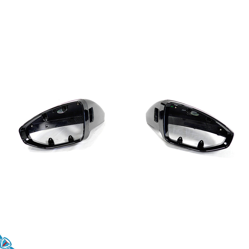 2022+ Audi E-Tron GT / RS E-Tron GT (4J) OEM Style Dry Carbon Fiber Mirror Covers | FYBR Aerodynamics
