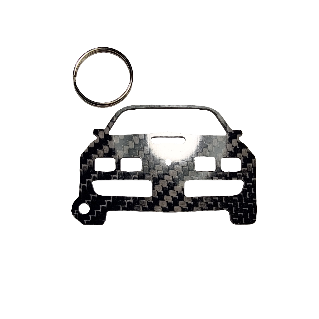 Carbon Fiber keychain for Pontiac Firebird Trans Am (1979-1981) Inspired Keychain Lanyard front view Glossy Twill gift