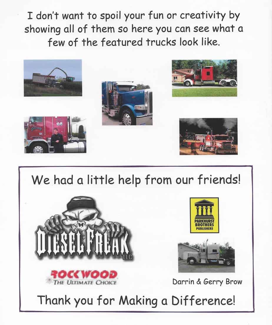 Big Rigs Making A Difference - Coloring/Activity Book VOL 1