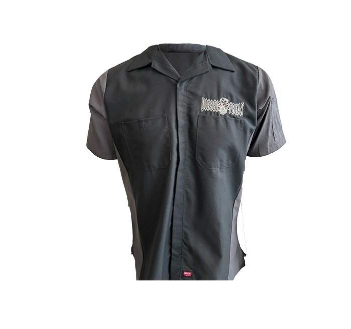 Black & Grey Diesel Freak Work Shirt