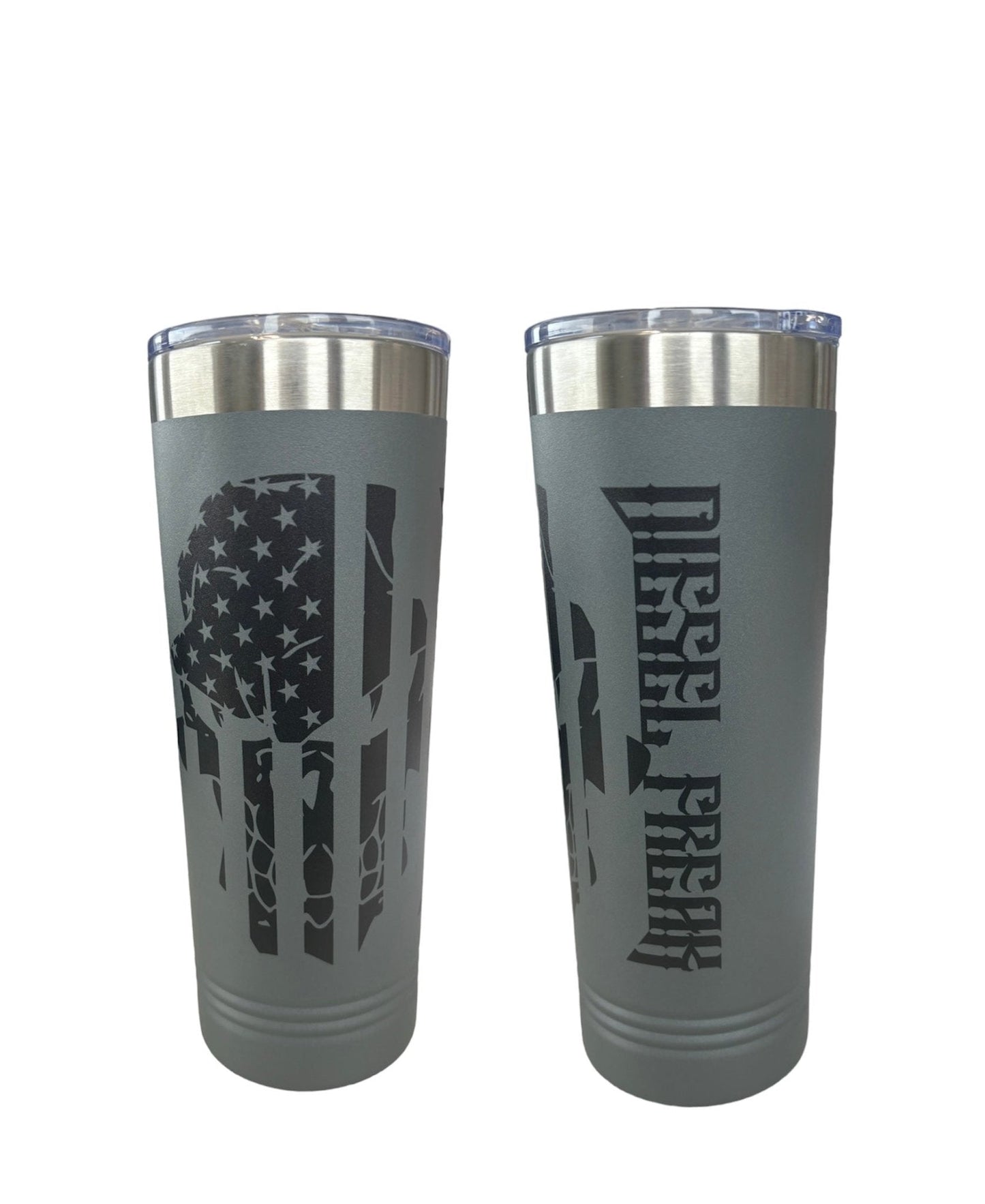 Black Out Flag Skully 22oz Tumbler