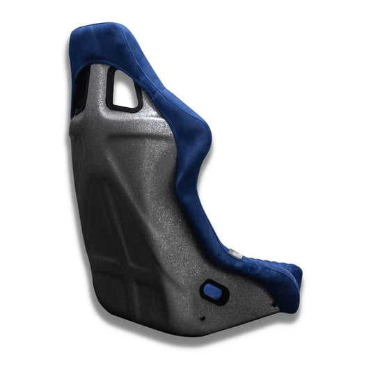 BULL BOOST Blue Ultra-Max Seraph Racing Bucket Seats with Slider Rails – Pair