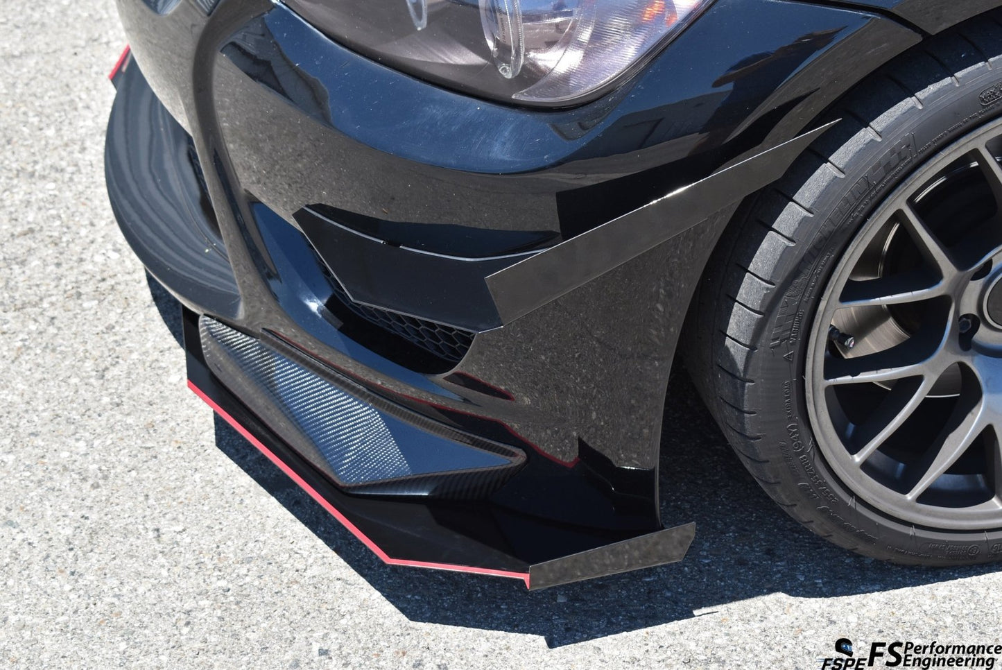 BMW 335i (E92) (2006-2012) Canards V1 for Amuse Bumper