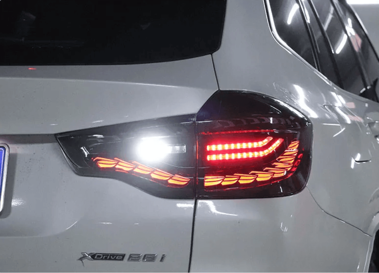 BMW X3 G01 iX3 G08 LED GTS / Dragon Scale Style Taillights (Red or Black) (2019-2022)