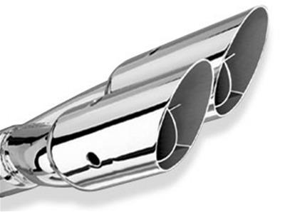 DUAL TAIL PIPE TIP ROUND