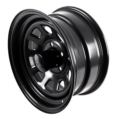 WHEEL STEEL MATTE BLK 15X7