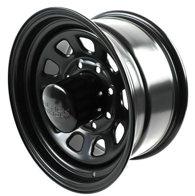 WHEEL STEEL MATTE BLK 16X8