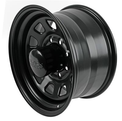 WHEEL STEEL MATTE BLK 17X9