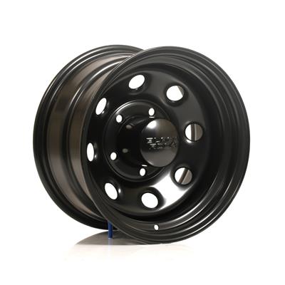 WHEEL STEEL MATTE BLK 15X8
