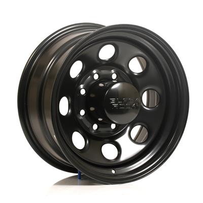 WHEEL STEEL MATTE BLK 17X8