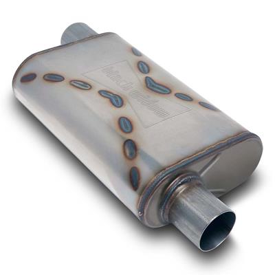 MUFFLER SS 2.5IN OFFSET RACE