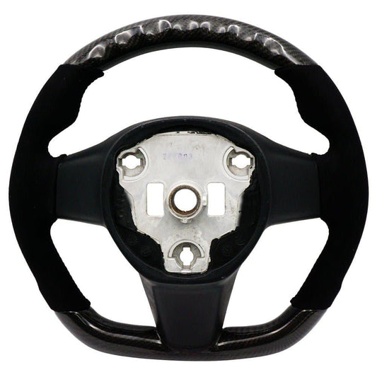 BLOX Racing Carbon/Alcantara Steering Wheel - Tesla Model 3 / Model Y