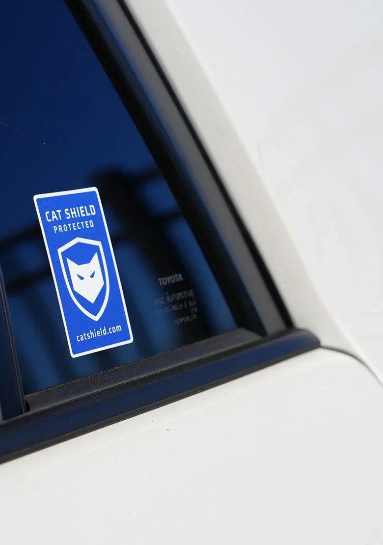 Standard Cat Shield Protected Stickers 3 in x 2 in (3 Pack)