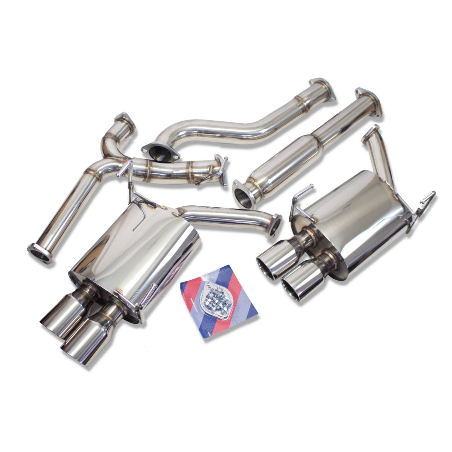 REV9 Subaru WRX (VB) 2022-2024 FlowMaxx Stainless Cat-Back Quad-Tip Exhaust System