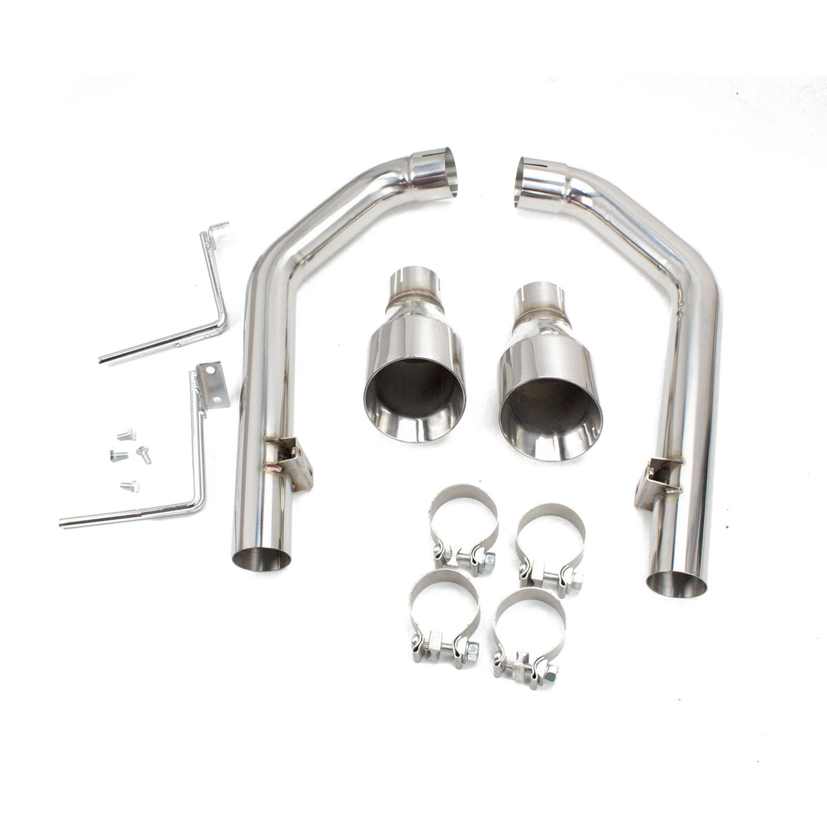 REV9 FlowMAXX Stainless Steel Straight Pipe Axle-Back Exhaust for Ford Mustang GT 5.0L V8 (S550) 2015-2017