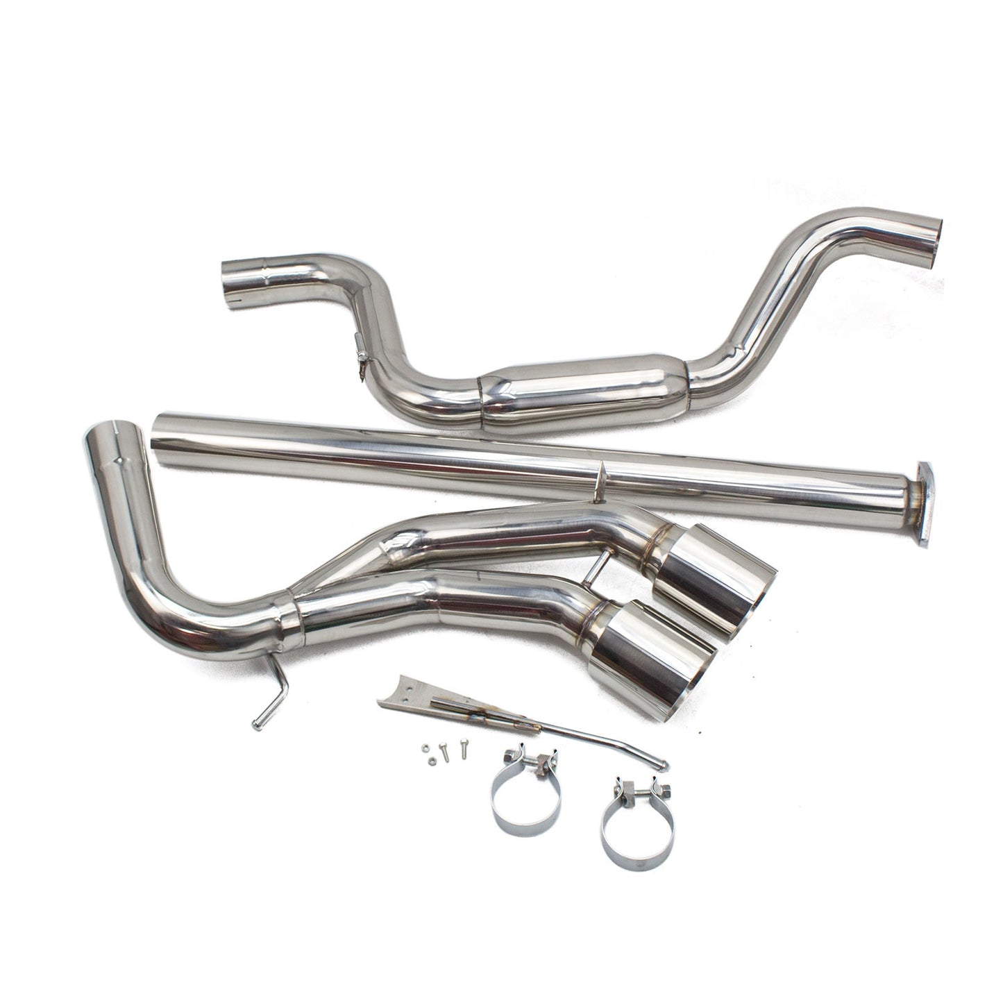 REV9 Ford Focus ST 2013+ 2.0T Ecoboost FlowMaxx Stainless Steel Catback Muffler Delete Exhaust Kit, 3" Pipe