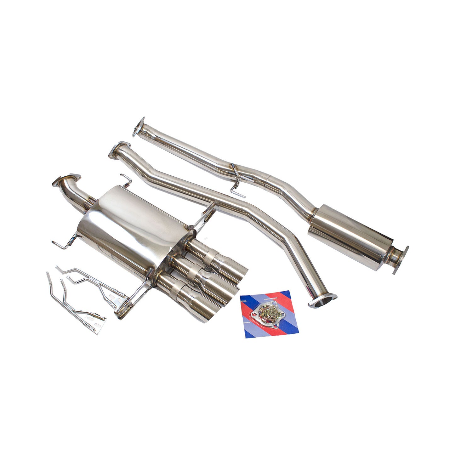 REV9 Cat-Back FlowMaxx Stainless Center Exit Exhaust Kit for Honda Civic Hatchback Sport 1.5T (FK) 2017-21 (2.75" pipe)