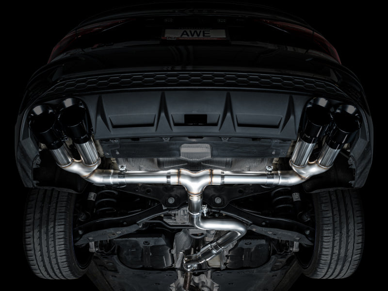 AWE Tuning AWE 22-24 Audi 8Y S3 Track Edition Exhaust - Diamond Black Tips 3020-43897