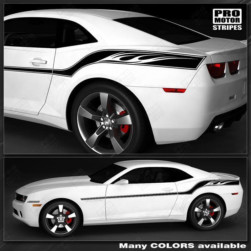 Chevrolet Camaro 2010-2015 Racing Wings Top and Side Stripes