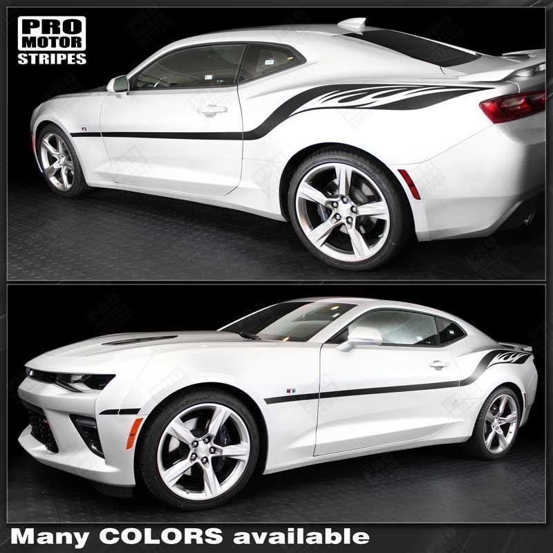 Chevrolet Camaro 2010-2024 Fire Wings Style Side Stripes