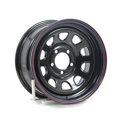 WHEEL BLACK "D" WINDOW 15X7