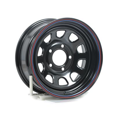 WHEEL BLACK "D" WINDOW 15X7