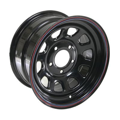 WHEEL BLACK "D" WINDOW 15X8