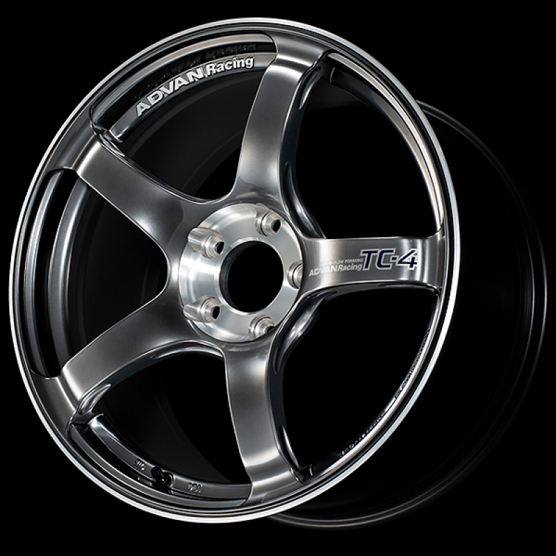 Advan TC-4 SE 15x7.0 / +30 Offset / 4x100 / 63mm Bore / Racing Hyper Black and Diamond Cut YADS5E30AHBF