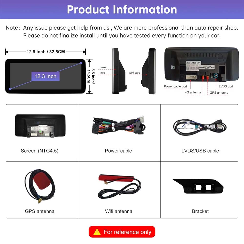 Android 13 Car Radio Touchscreen 12.3'' Car Stereo for Mercedes Benz E Class S212 W212 E Coupe C207 CLS Class W218 2009-2016