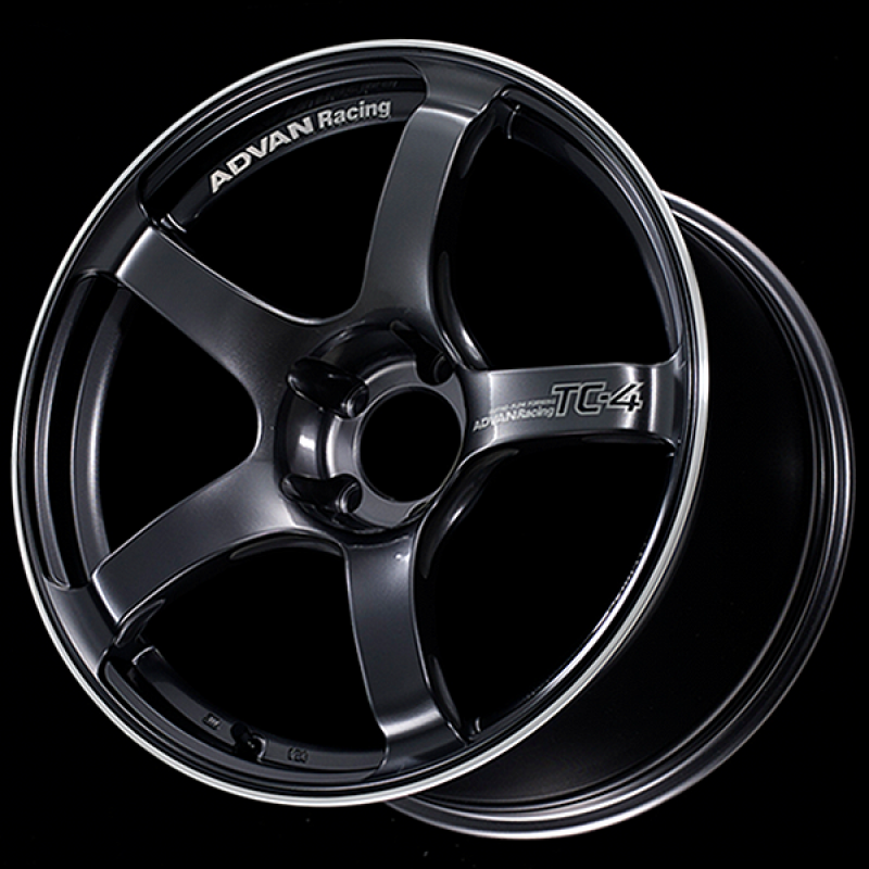 Advan TC4 18x7.5 / +42 Offset / 5x112 / 66.5mm Bore / Racing Gunmetallic and Ring YAD8F42MGMR