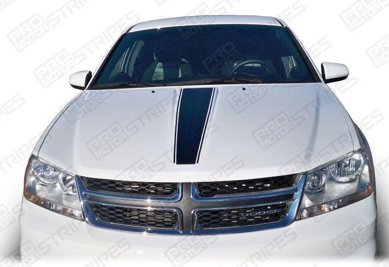 Dodge Avenger 2008-2014 Hood Center Accent Stripe Decal