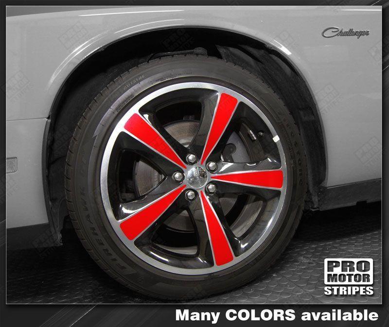 Dodge Challenger 20" Wheels Rims Insert Overlay Stripes