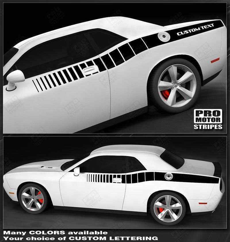 Dodge Challenger 2008-2023 Reverse Strobe Side Stripes