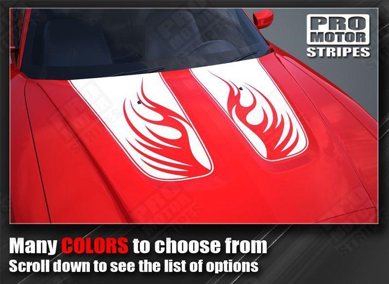 Dodge Charger 2011-2014 Fire Wings Hood Stripes