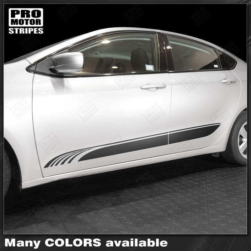 Dodge Dart 2013-2018 Lower Door Rocker Panel Side Stripes