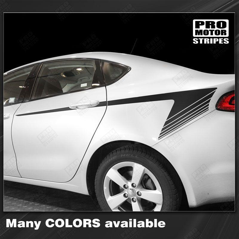 Dodge Dart 2013-2018 Rear Quarter Side Accent Stripes