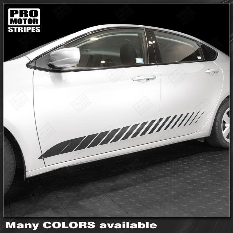 Dodge Dart 2013-2018 Rocker Panel Strobe Side Stripes