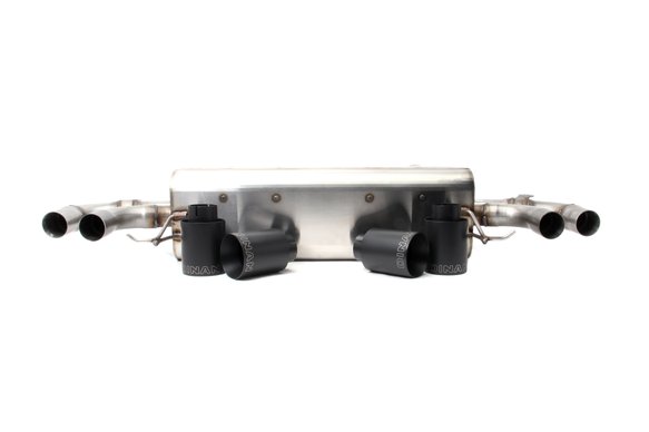 Dinan Free Flow Axle-Back Exhaust - 2018-2023 BMW M550i Stainless Steel - Black Tips - G30
